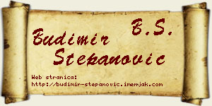 Budimir Stepanović vizit kartica
